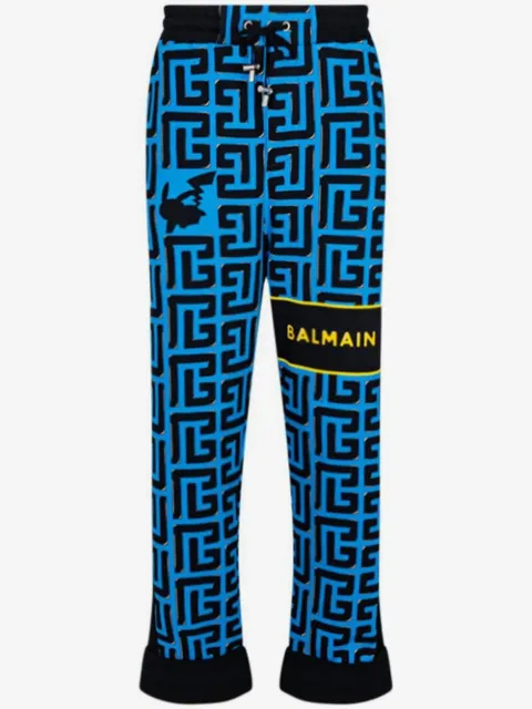Balmain pants con monograma estampado