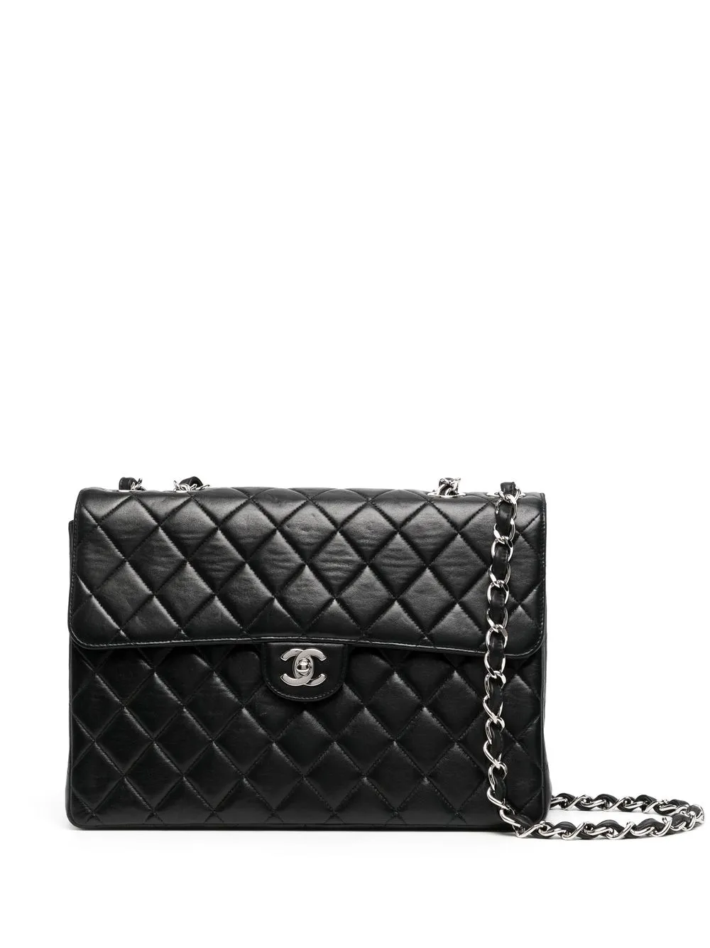 

Chanel Pre-Owned bolsa de hombro Jumbo Classic Flap 1998 - Negro