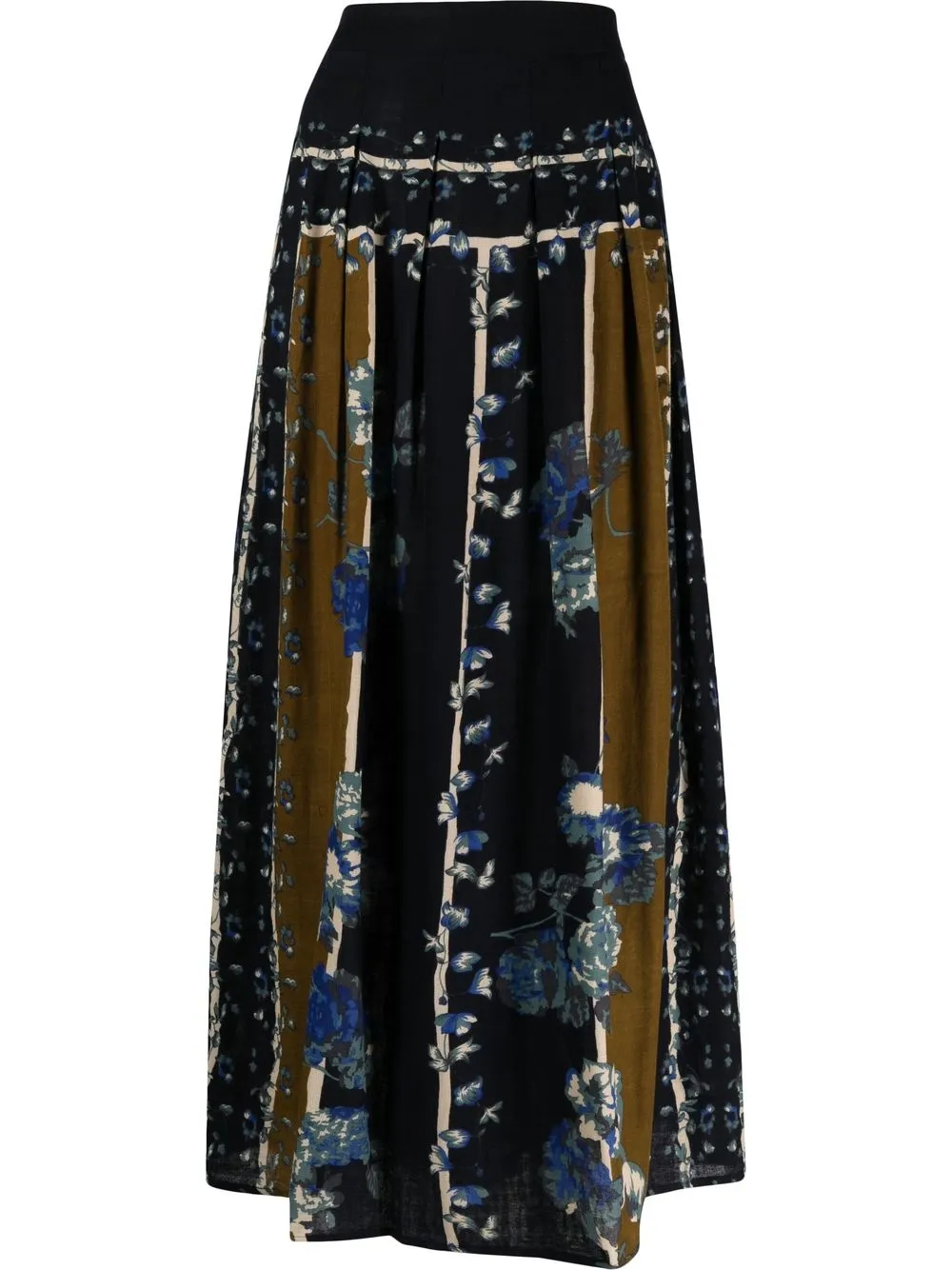 

Mes Demoiselles floral-print high-waisted skirt - Blue