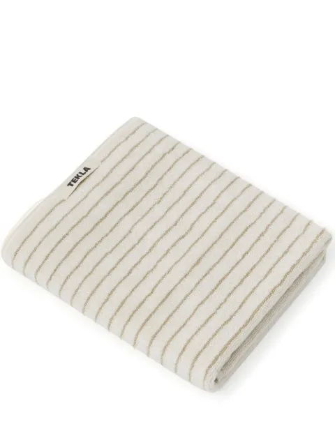 TEKLA terry-effect striped guest towel