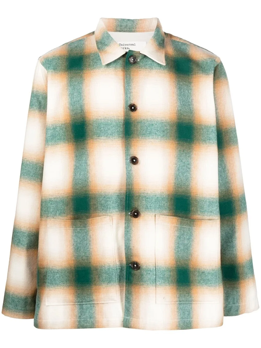 

Universal Works Easy plaid overshirt - Green
