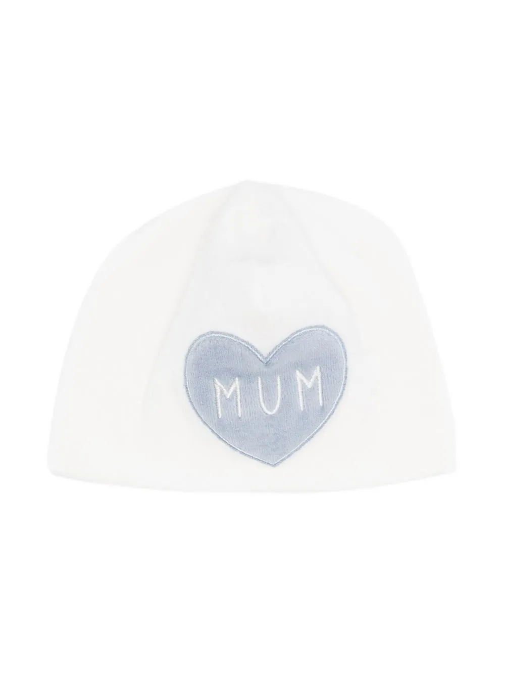 

La Stupenderia gorro con parche de corazón - Blanco