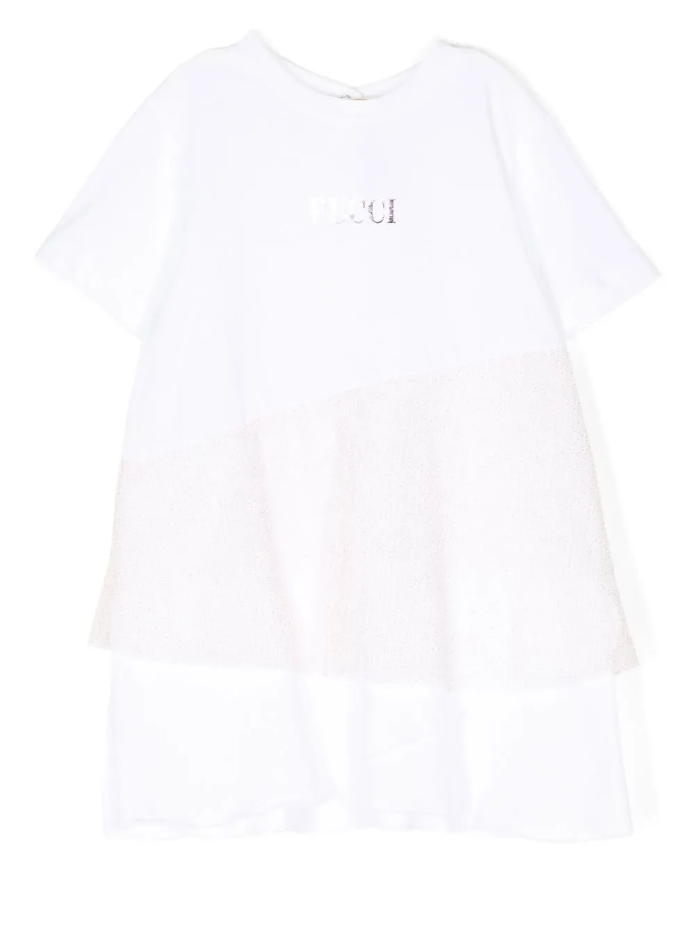 

PUCCI Junior logo-print cotton dress - White