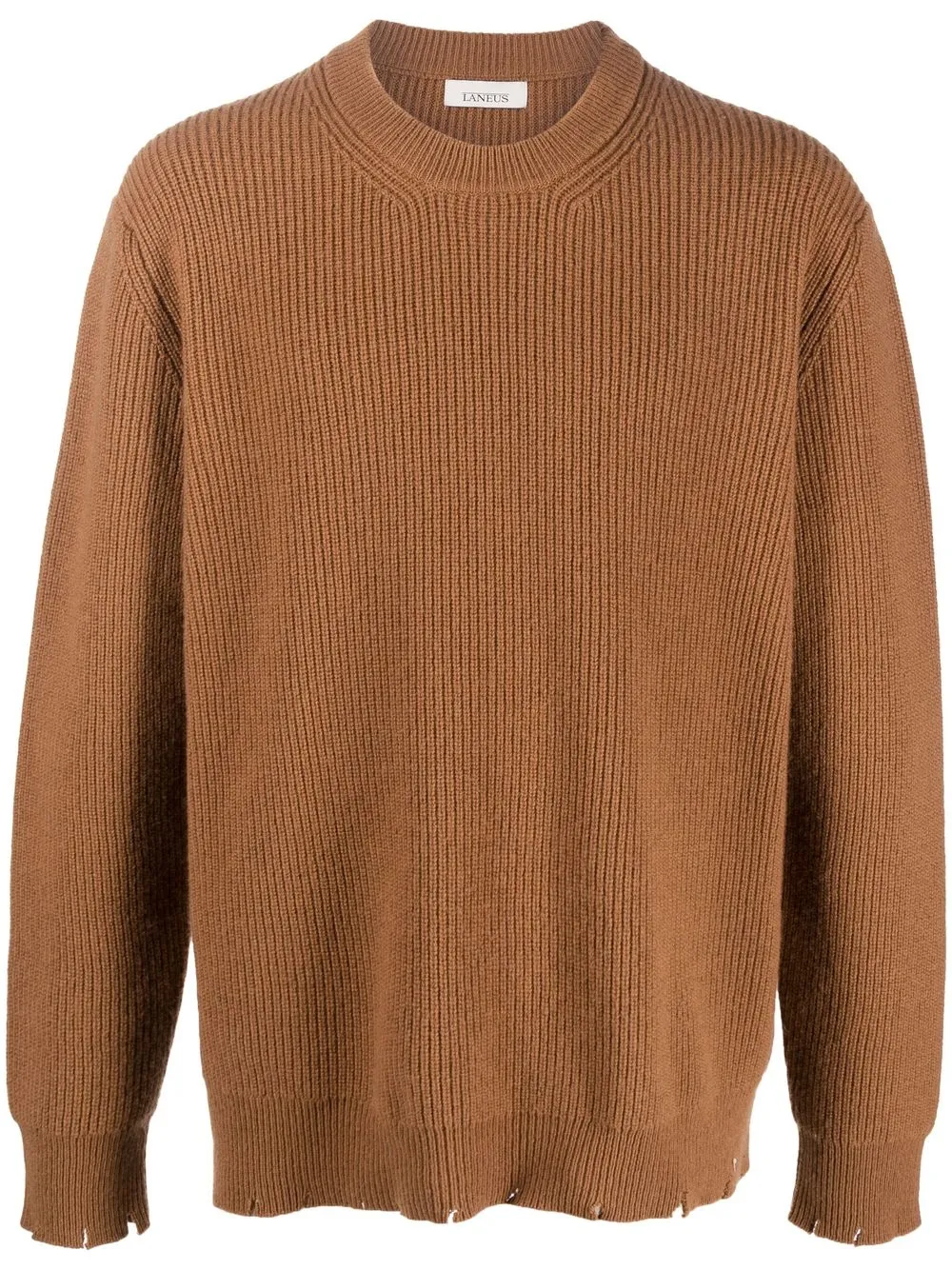 

Laneus ribbed-knit jumper - Brown