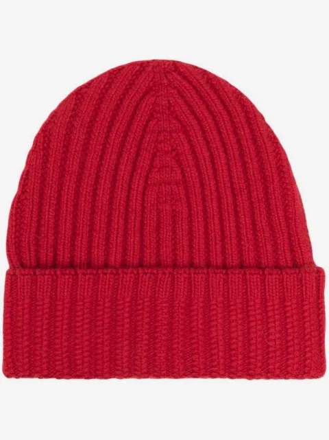 Barrie ribbed cashmere beanie