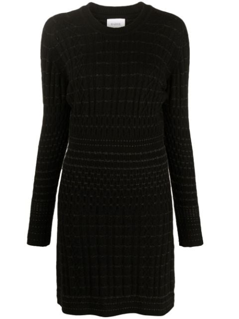 Barrie smocked cashmere minidress