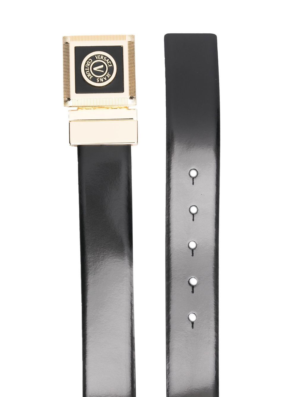 Versace Jeans Couture logo-plaque Leather Belt - Farfetch