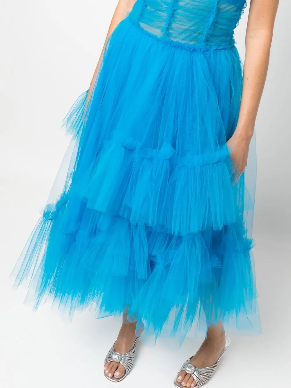 ACT Nº1 Tiered Tulle Midi Dress - Farfetch