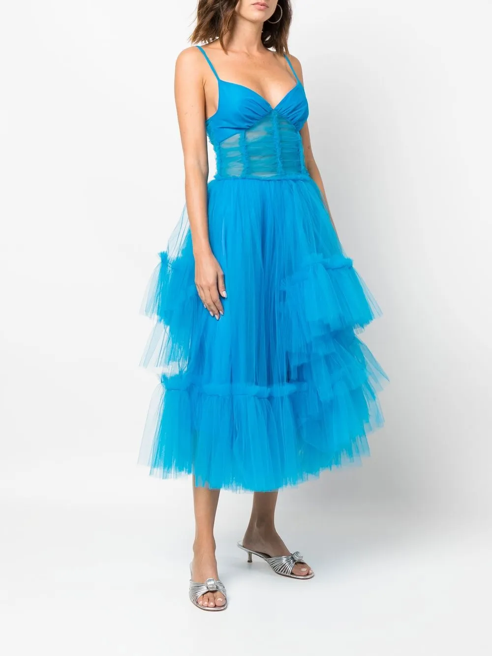 ACT Nº1 Tiered Tulle Midi Dress - Farfetch