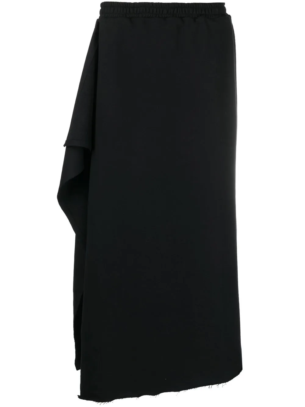 

A BETTER MISTAKE mid-length asymmetric skirt - Black