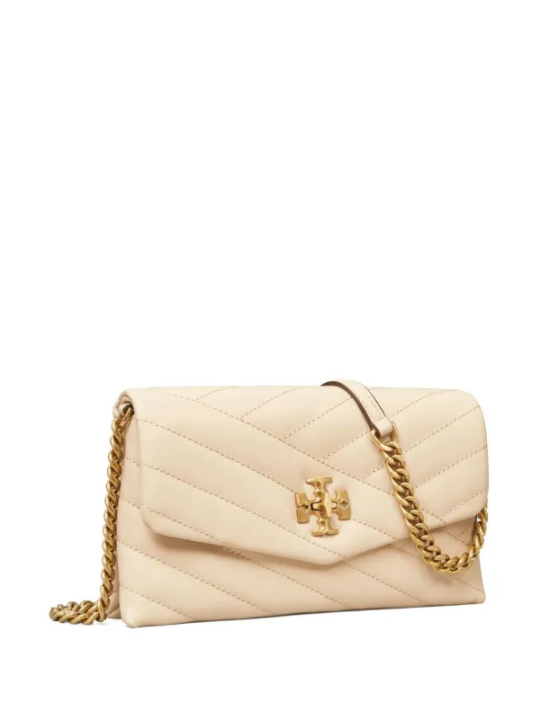 TORY BURCH: Kira bag in quilted leather - White