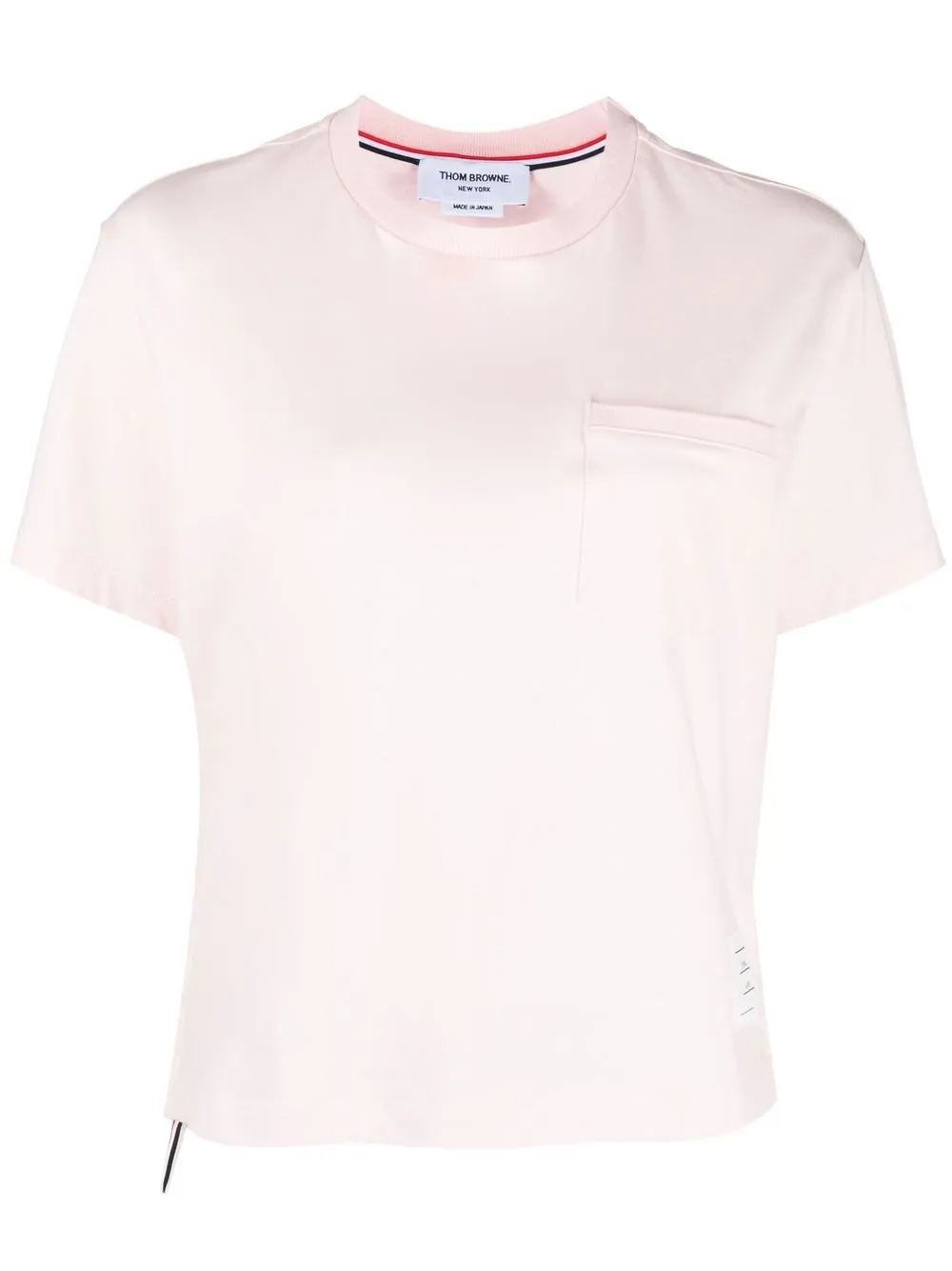 

Thom Browne crew neck short-sleeved T-shirt - Pink