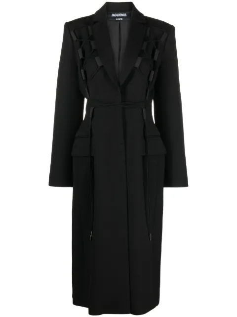 Plush Loose Single-breasted Rhombus Design Coat