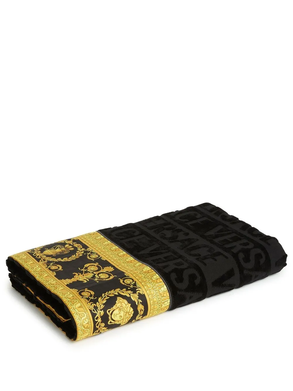 

Versace I Love Baroque bath sheet - Black