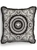 Versace Barocco Foulard large velvet cushion - Black
