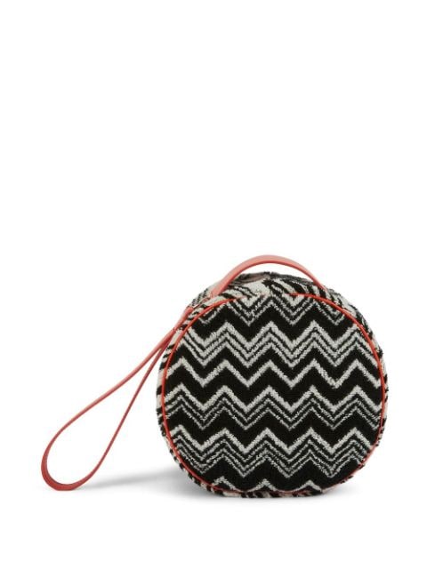 Missoni Home Keith chevron-knit beauty case