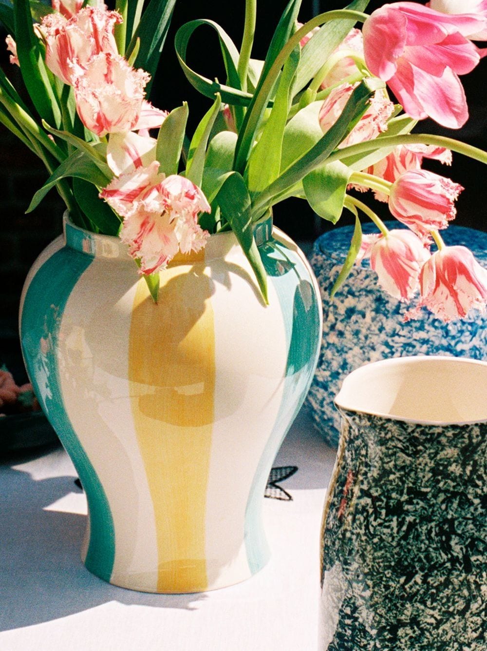 Shop Hay Large Sobremesa Porcelain Vase In Nude