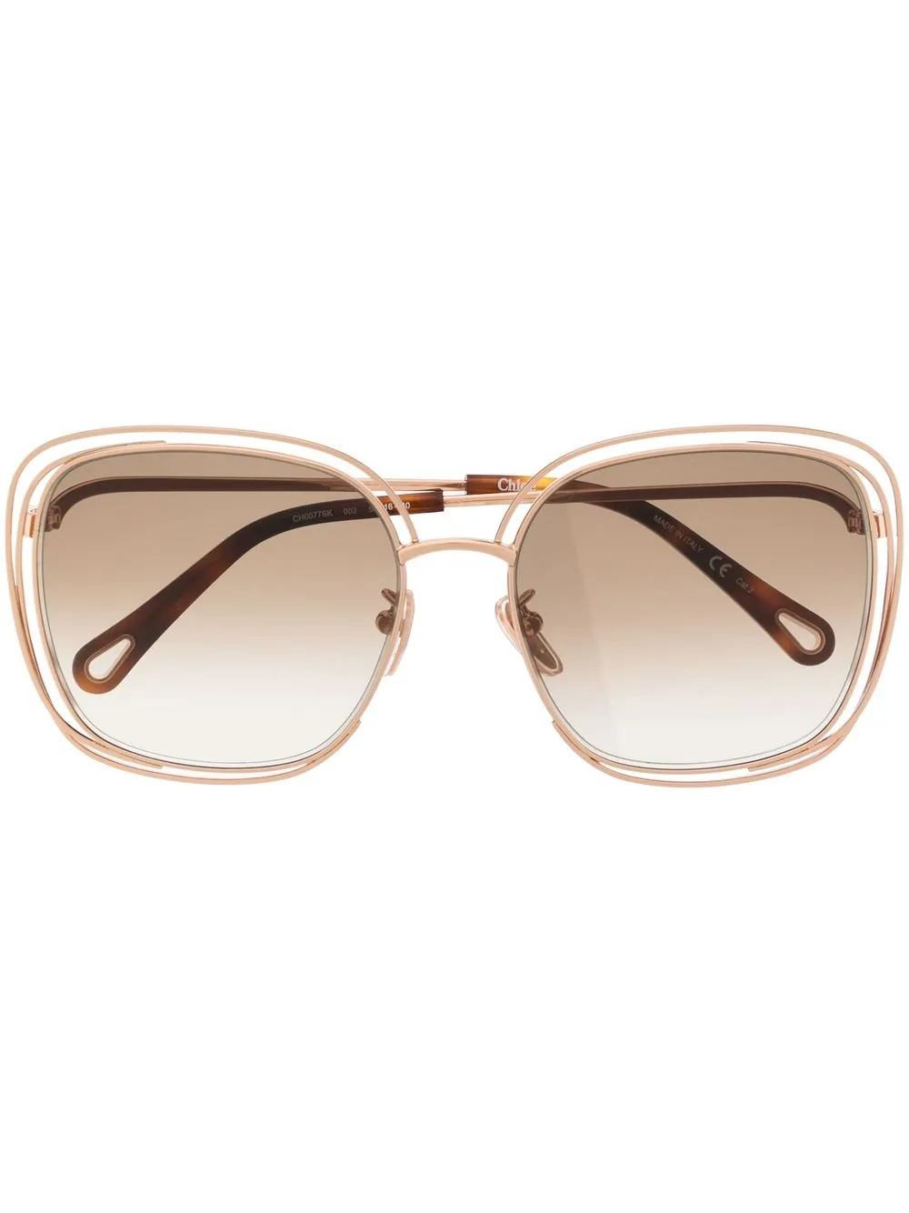 

Chloé Eyewear lentes de sol Carlina - Blanco