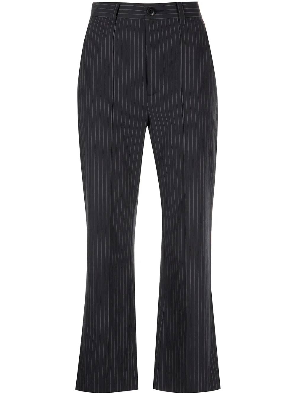 

The Great. Bell Smokey-Stripe flare trousers - Grey