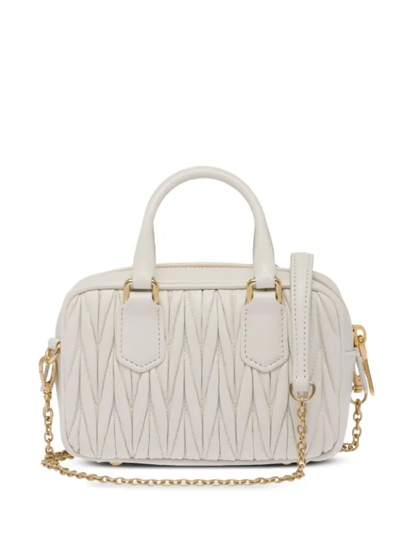 Miu Miu Matelassé Mini Tote - Farfetch