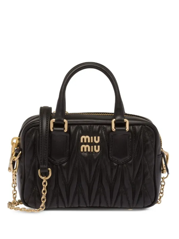 Miu Miu Matelassé Mini Tote Bag - Farfetch