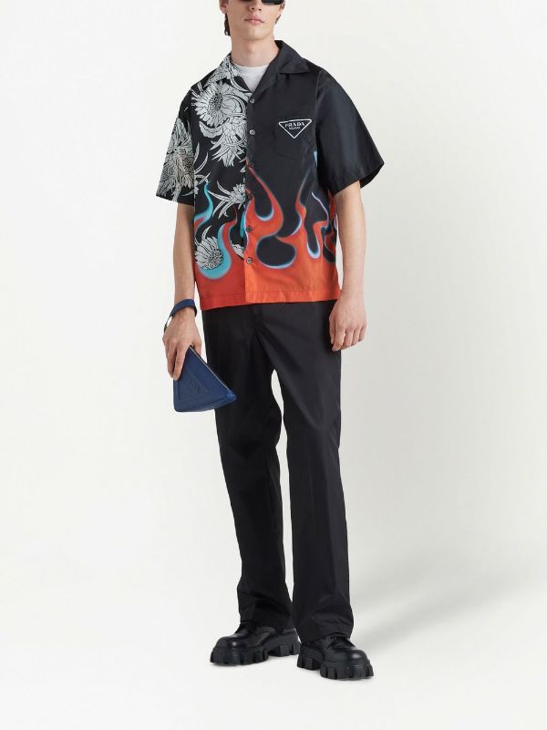 Prada graphic-print short-sleeve Shirt - Farfetch