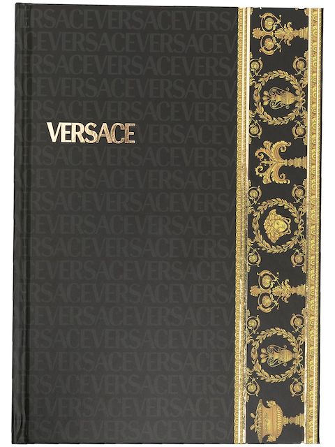 Versace libreta con estampado Barocco
