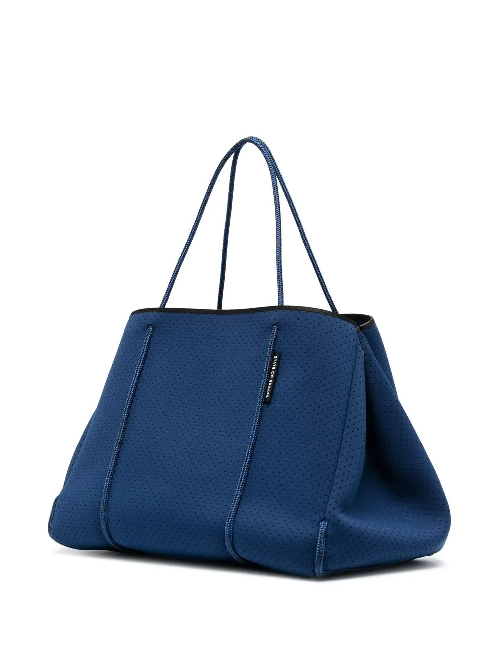 State Of Escape Blue Escape Neoprene Tote Bag In 蓝色