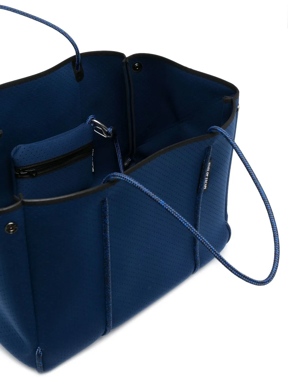 State Of Escape Blue Escape Neoprene Tote Bag In 蓝色