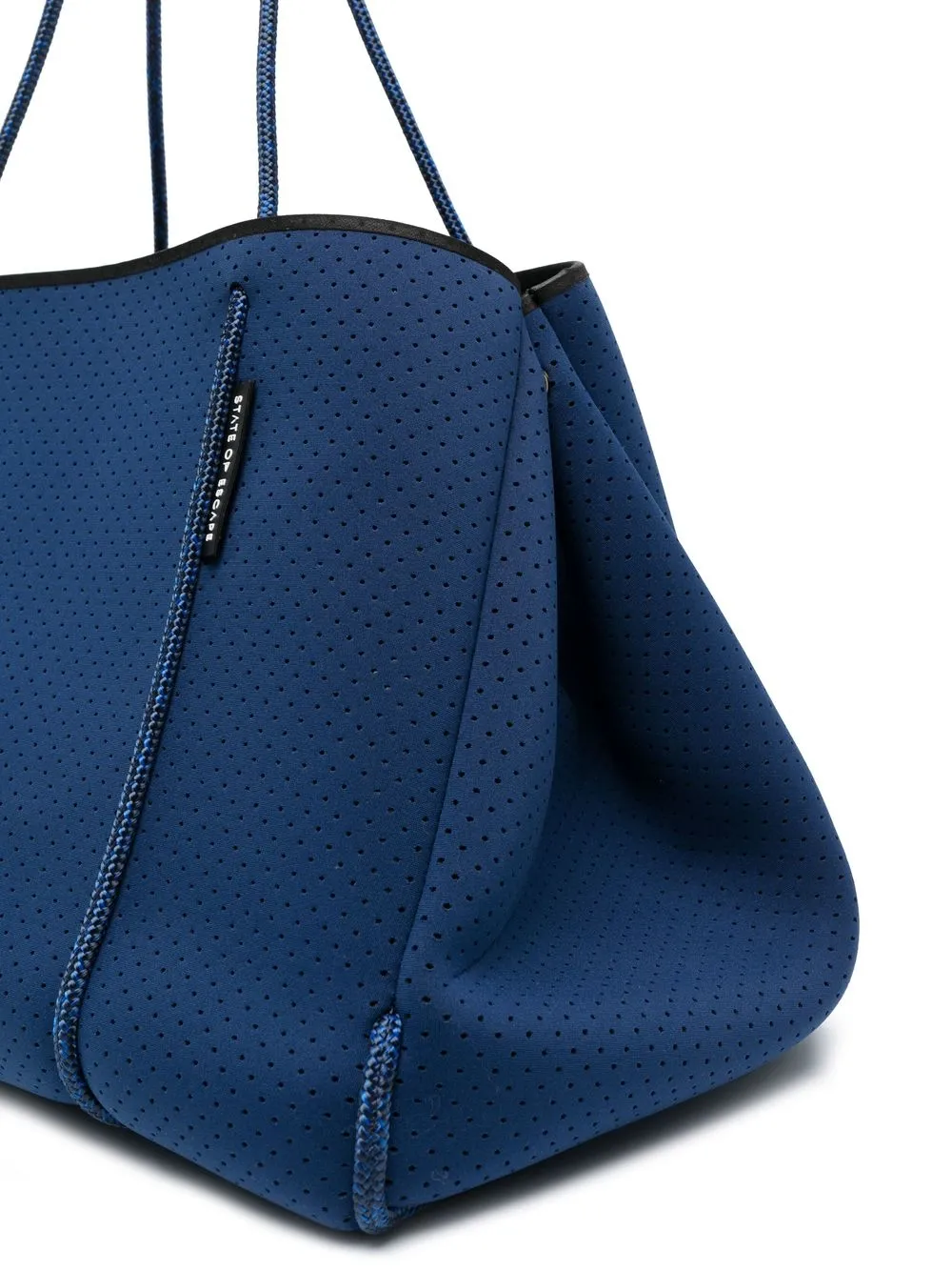 State Of Escape Blue Escape Neoprene Tote Bag In 蓝色