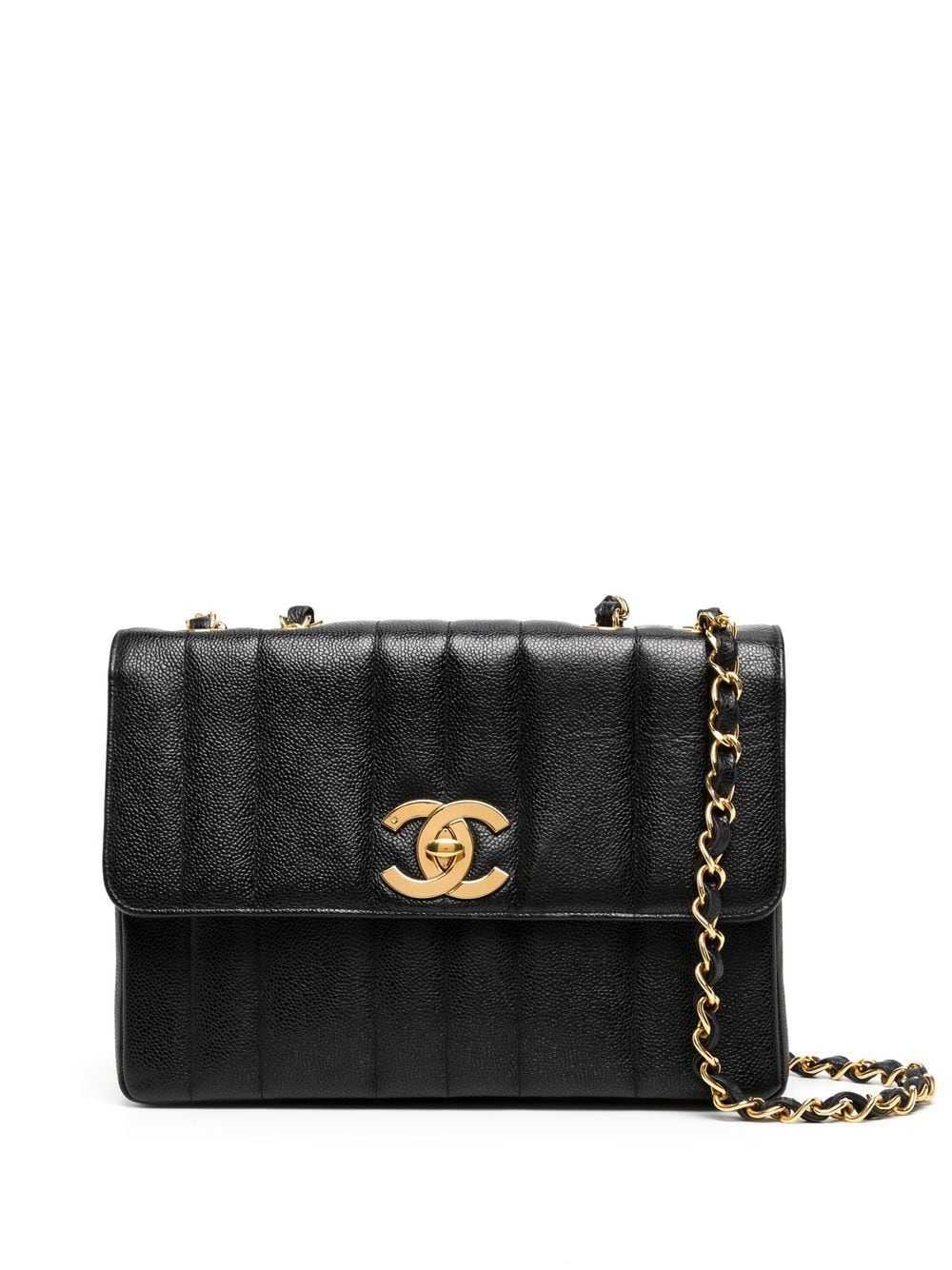 

Chanel Pre-Owned bolsa de hombro Mademoiselle Clásica Flap Jumbo 1995 - Negro