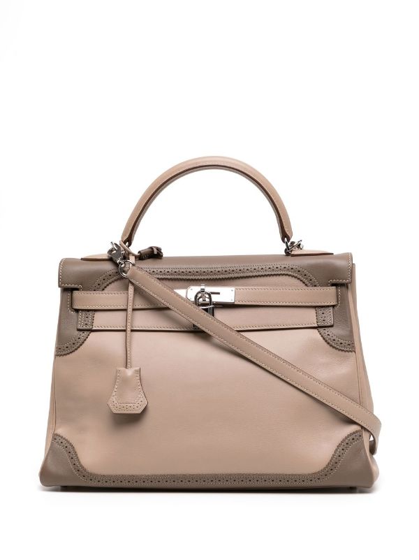 HERMES Birkin 50 HAC in Etoupe Grained Leather at 1stDibs