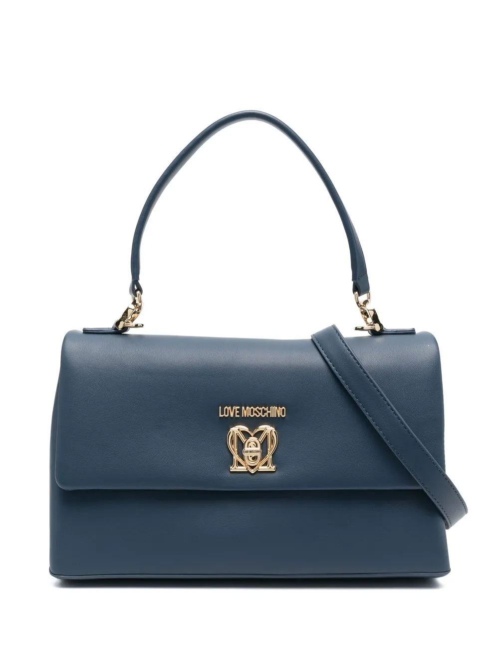 

Love Moschino tote con asas y logo - Azul