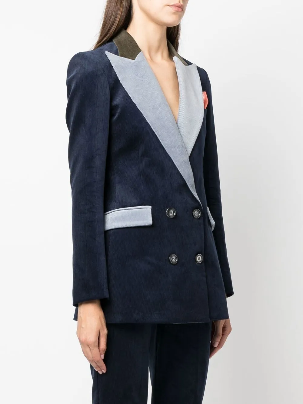 Hebe Studio contrastlapel doublebreasted Jacket Farfetch