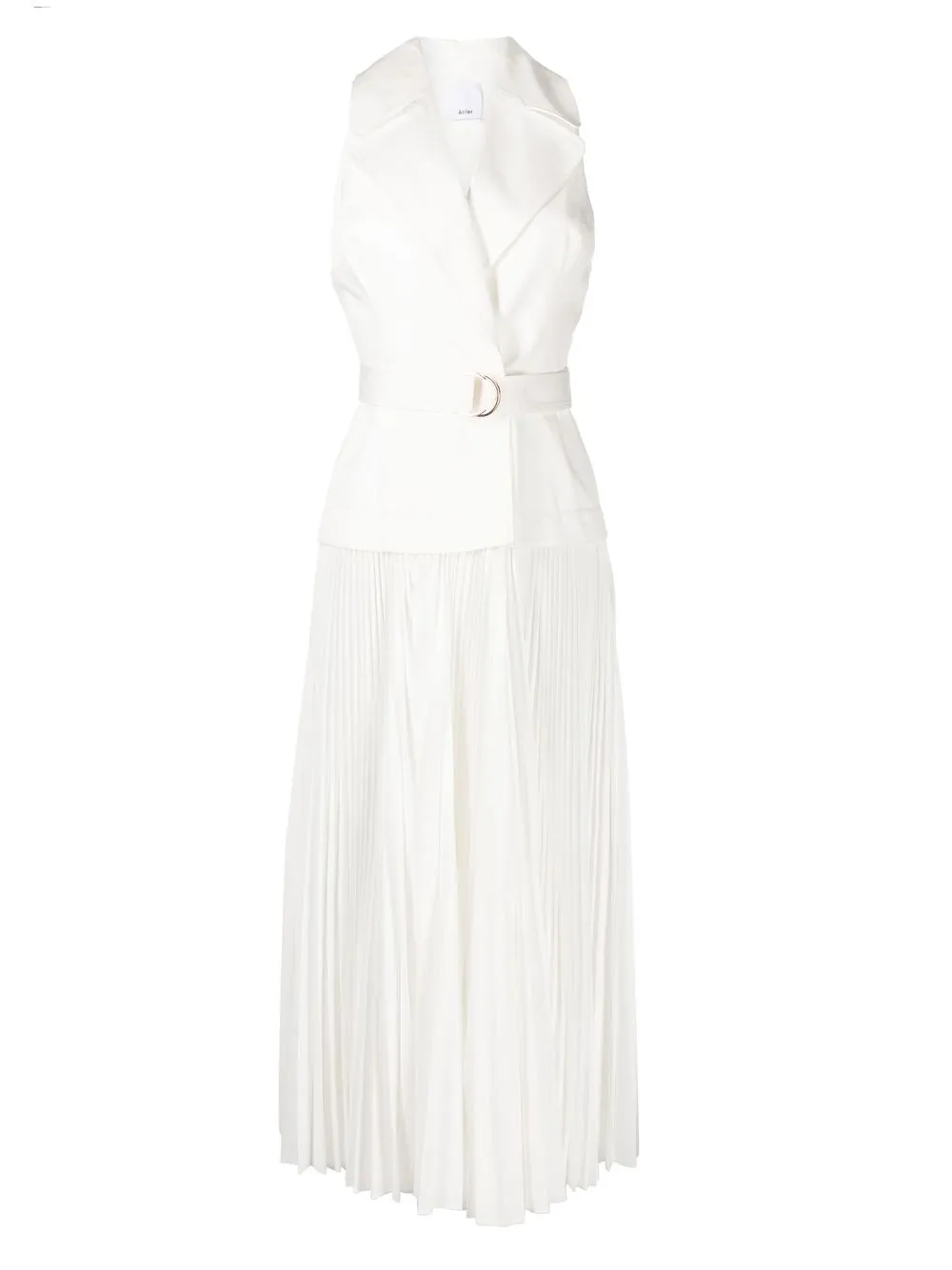 

Acler layered pleated dress - White