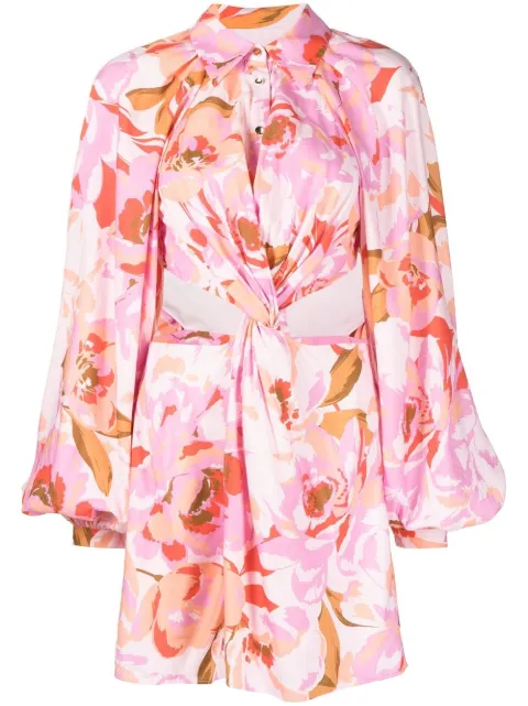 Acler Woodward Peony floral-print dress
