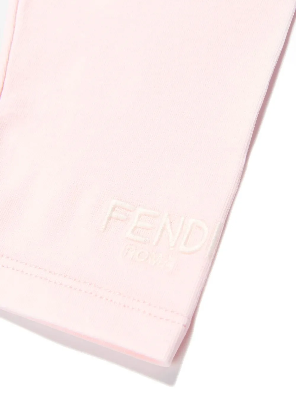  Fendi Kids Leggings Mit Logo Stickerei   Rosa 