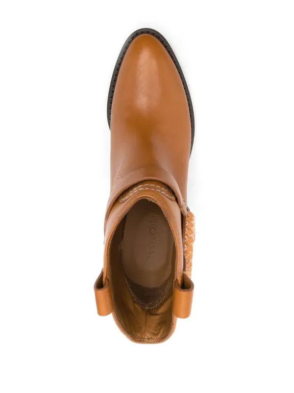 VIP【送料関税込】See by CHLOE Hana Leather Boots See By Chloé Hana 80mm Boots | Brown | FARFETCH