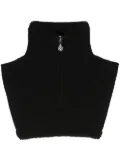 Barrie cashmere-blend zip-up collar - Black