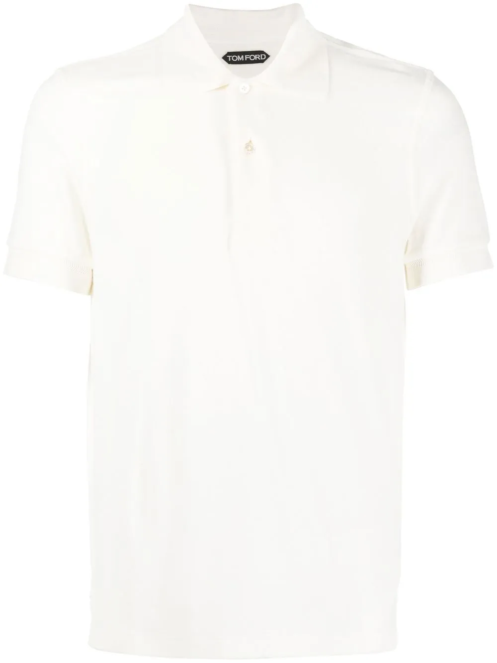 

TOM FORD playera tipo polo con cuello italiano - Blanco