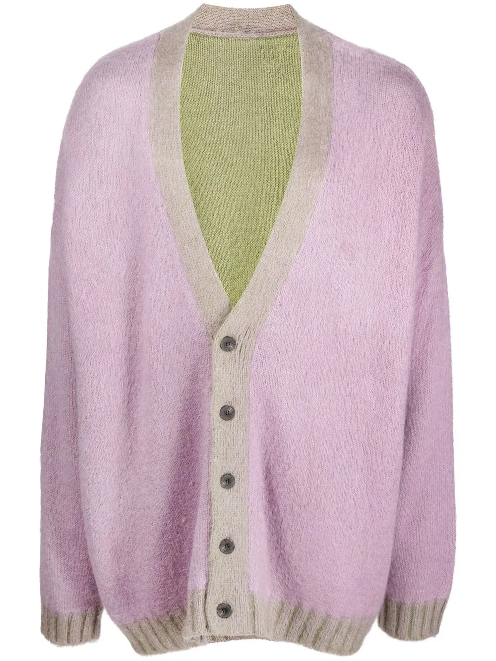 

MCQ cárdigan oversize con cuello en V - Morado