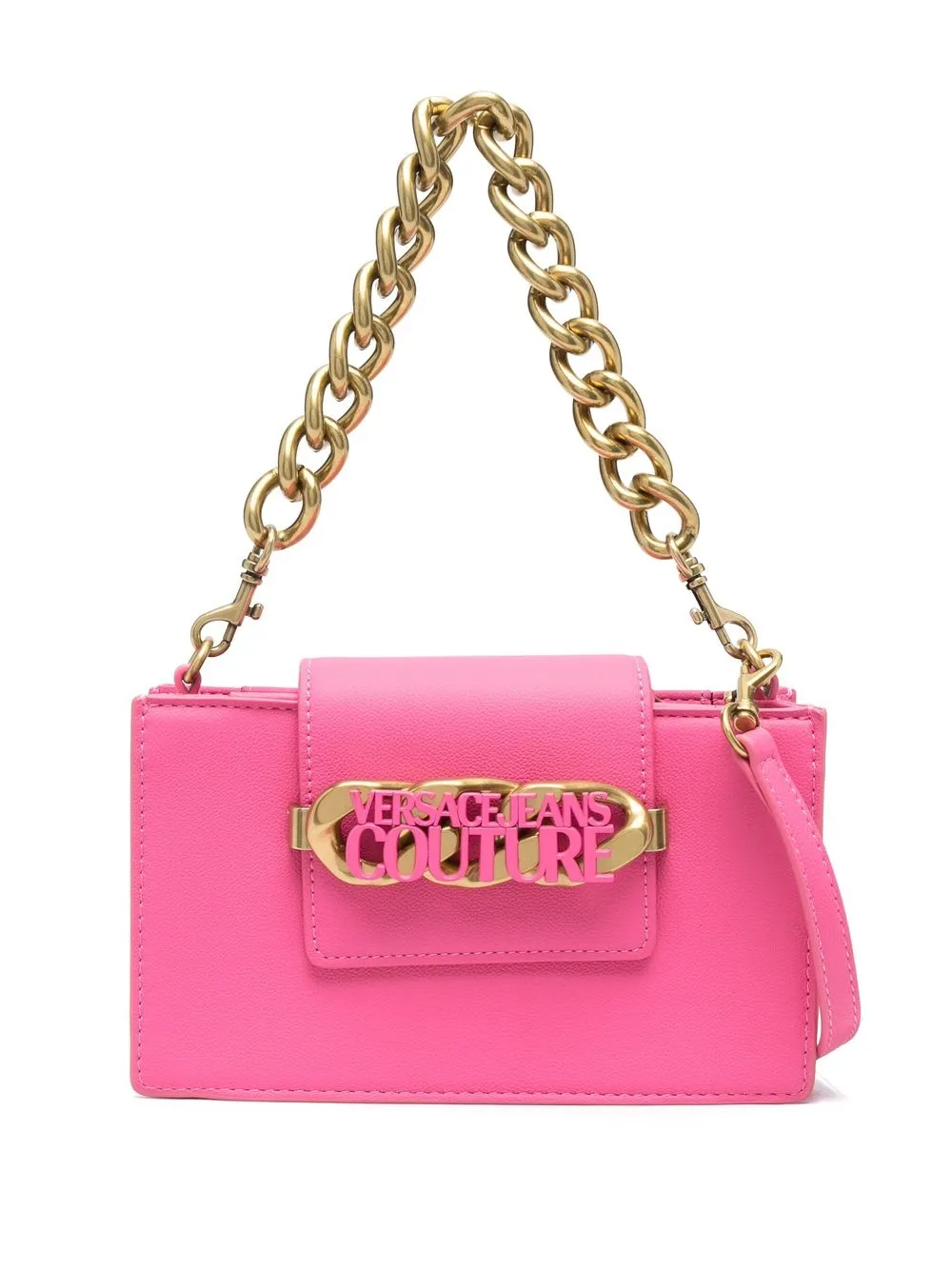 

Versace Jeans Couture bolsa de hombro con detalle de cadena - Rosado