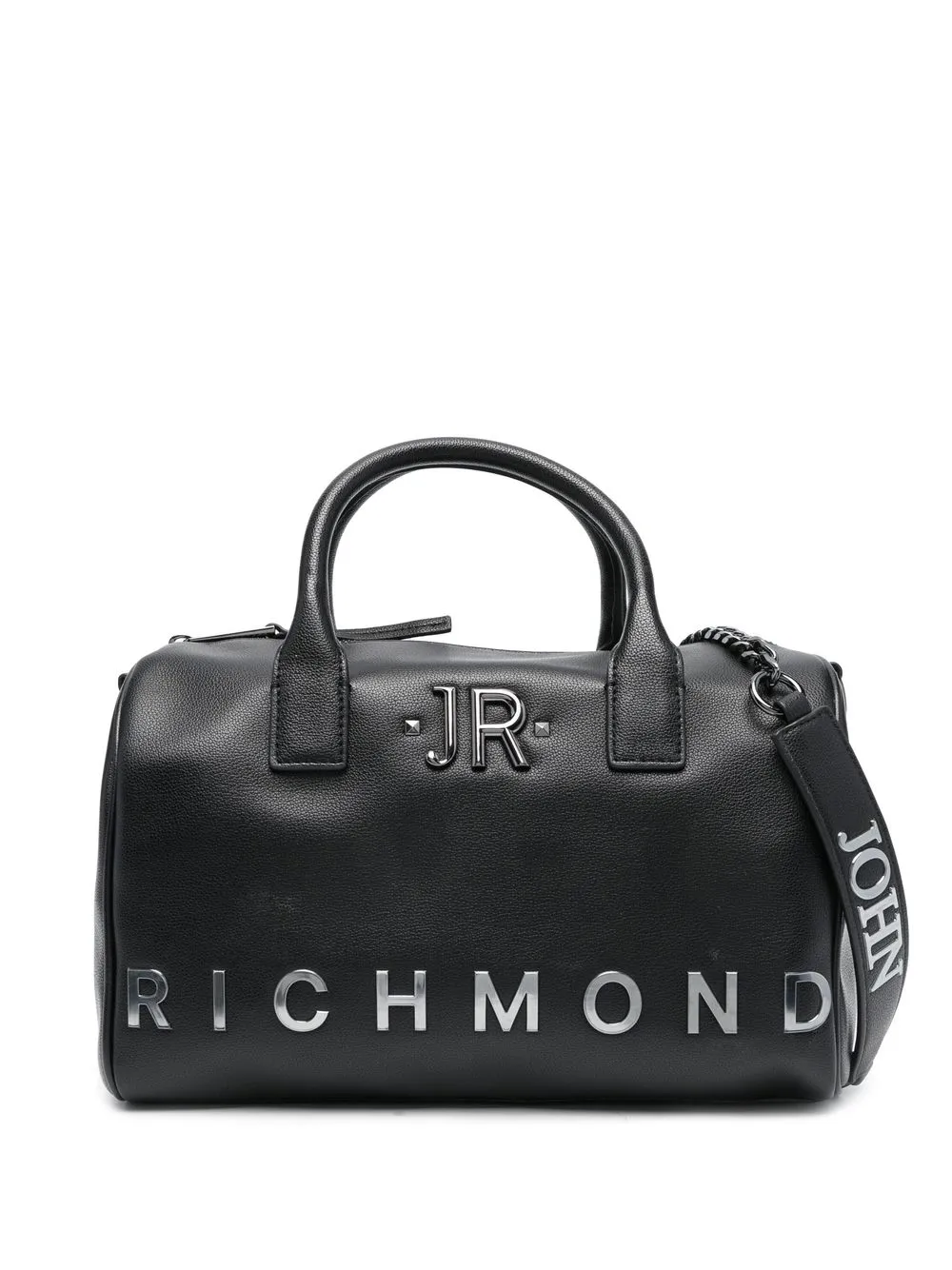 

John Richmond logo-plaque tote bag - Black