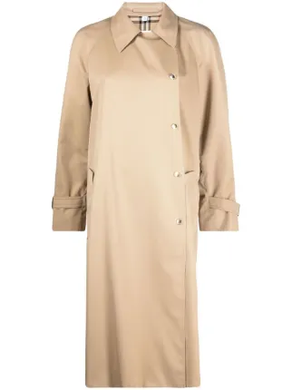 Burberry press-stud Trench Coat - Farfetch