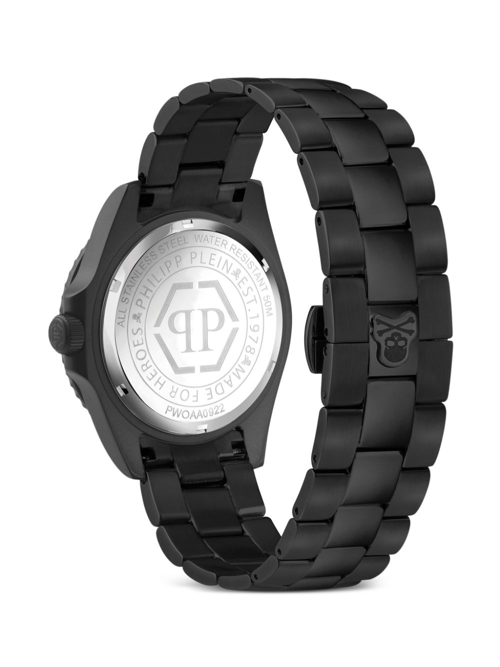 Shop Philipp Plein $kull Quartz 43mm In Black