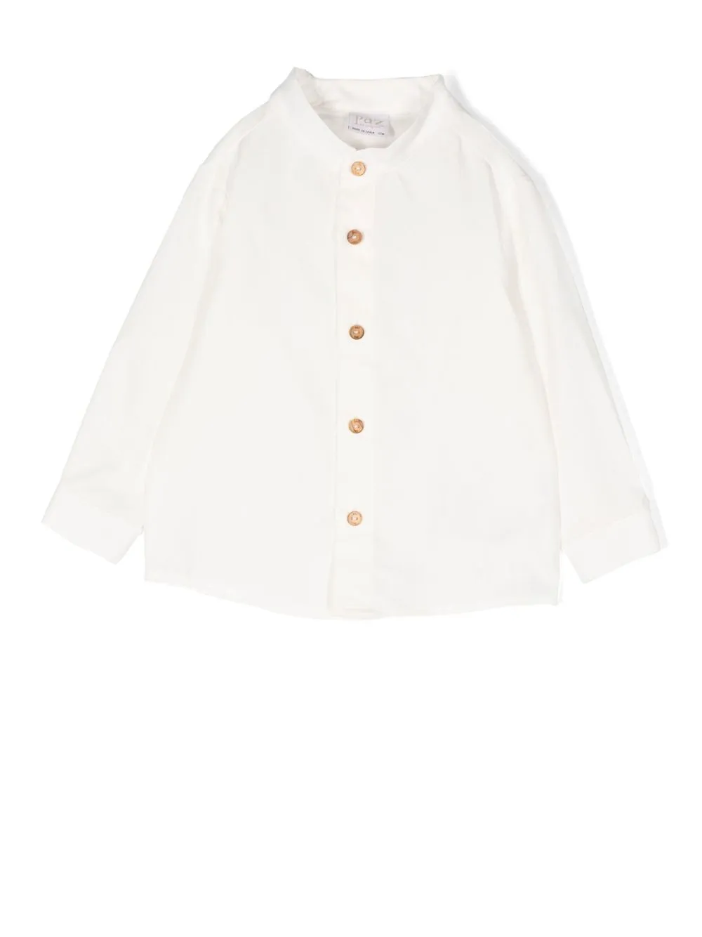 

Paz Rodriguez camisa sin cuello con botones - Blanco