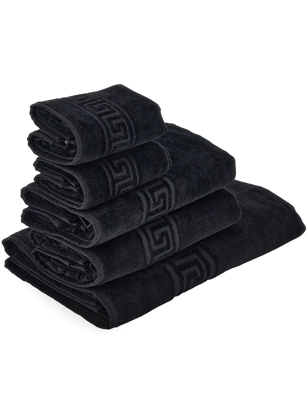 

Versace set de cinco toallas Medusa Classic - Negro