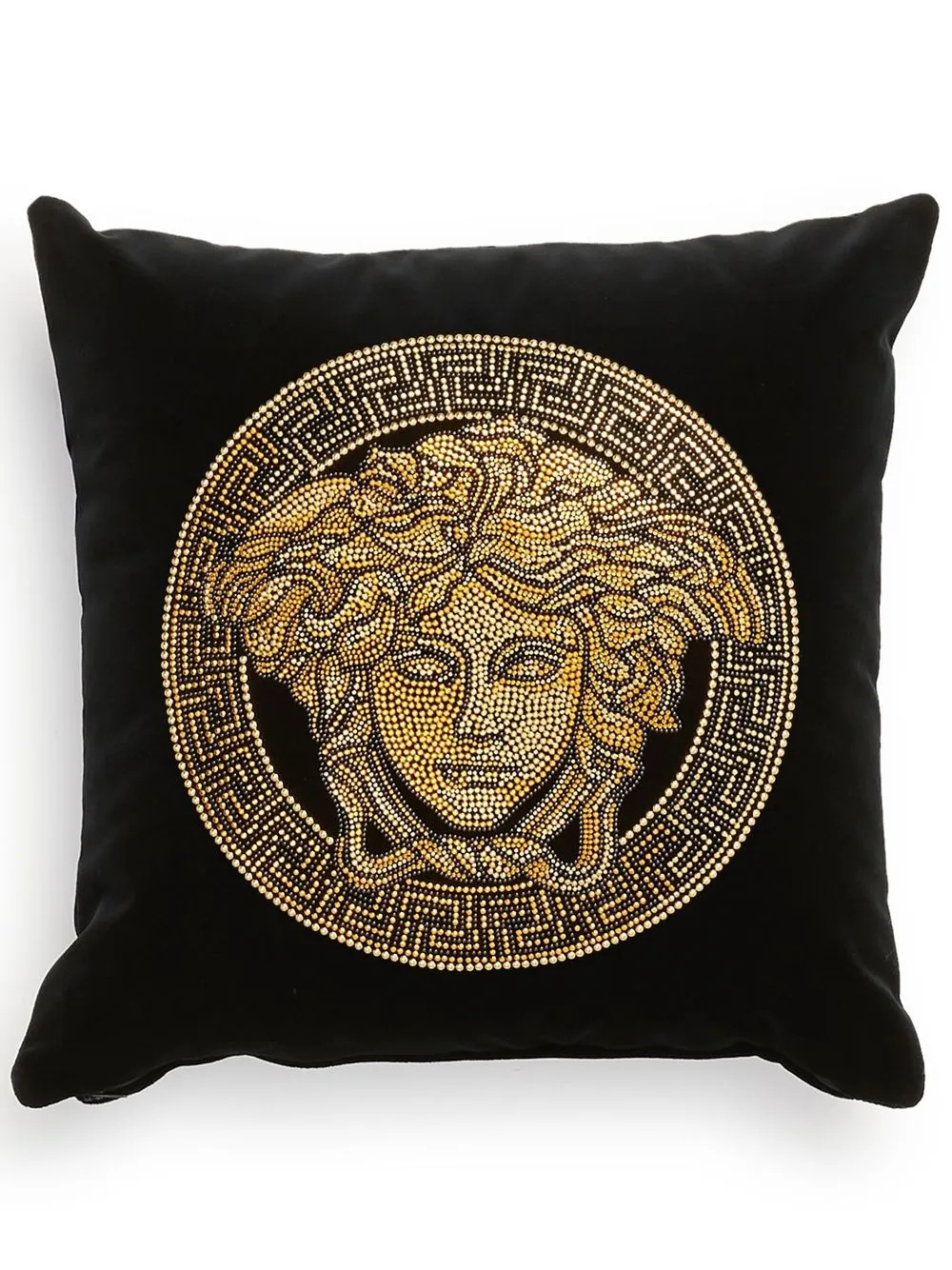 

Versace Medusa Amplified studded cushion - Black