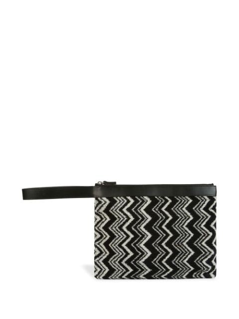 Missoni Home Keith zigzag-pattern pouch 