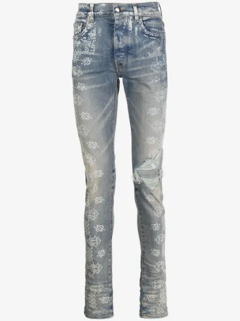AMIRI Bleach Bandana 牛仔裤